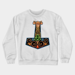 Painted Thor's Hammer Crewneck Sweatshirt